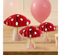 Ginger Ray FRY-108 Honeycomb Mushroom Decoration