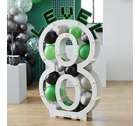 Ginger Ray Video Game Latex Level Balloon Mosaic Kids Party Decoration Customisable Kit, Black