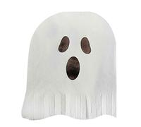 Ginger Ray Ghost Fringe Paper Halloween Napkins 16 Pack, White