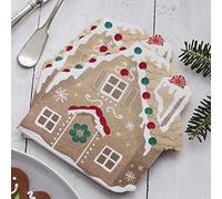 Ginger Ray Gingerbread Shaped Christmas Party Paper Napkin 16 Pack - Let It Snow