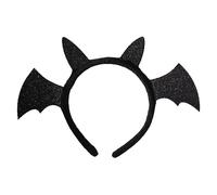 Ginger Ray Girls Black Sparkle Bat Headband for Halloween Costume Parties