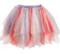 Ginger Ray Girls Butterfly Tutu with Red, Pink & Lilac Tulle for Birthdays & Costume Parties Age: 5-7 Years