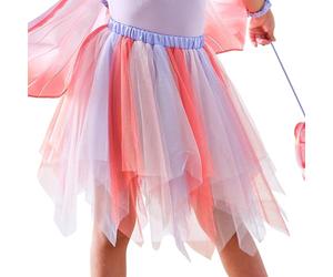 Ginger Ray Girls Butterfly Tutu with Red, Pink & Lilac Tulle for Birthdays & Costume Parties Age: 5-7 Years