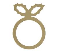 Ginger Ray Gold Acrylic Holly Napkin Rings Pack of 6