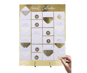 Ginger Ray Gold Envelope Personalised Advent Christmas Calendar Decoration