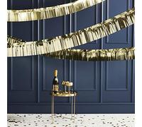 Ginger Ray Gold Foiled Fringe Garland Hanging Banner Bunting Party for New Year Eve