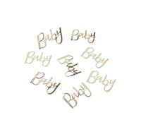 Ginger Ray Gold Foiled Shower Table Scatter, Oh Baby Confetti