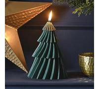 Ginger Ray Green Tree Shaped Christmas Candle Fireplace Tabletop Decoration