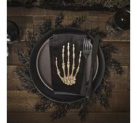 Ginger Ray Halloween Black Foliage Party Table Placemats Tabletop Decoration 4 Pack