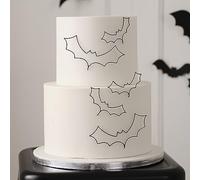Ginger Ray Halloween Black Wire Bat Party Cake Decorations Pack of 5