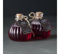 Ginger Ray Halloween Cups - Set of 2 Witch’s Brew Potion Bottles, Glass Halloween Party Drinkware