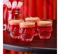 Ginger Ray Halloween Skull Party Shot Glasses Tableware 4 Pack