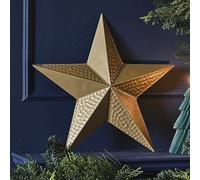 Ginger Ray Hammered Metal Star Gold Christmas Fireplace Tabletop Decoration
