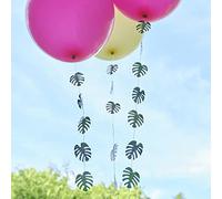 Ginger Ray Hawaiian Tiki Balloon Tails Palm Party Decorations Pack of 5, Multi-Coloured