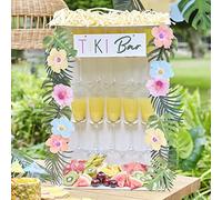 Ginger Ray Hawaiian Tiki Bar Treat & Drinks Stand with Grazing Board, Multi-Coloured