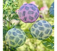 Ginger Ray Hawaiian Tiki Palm Leaf Printed Lantern Decorations with Twine to Hang, Pack of 3