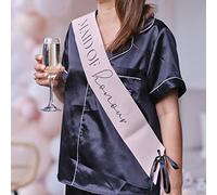 Ginger Ray Hen Party Maid of Honour Sash with Black Ribbon, Pink