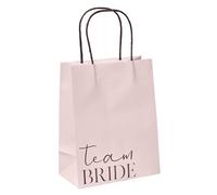 Ginger Ray Hen Party Team Bride Bags for Gifts Pack of 5, Polka Dot, Pink, 5 stück (1er Pack)