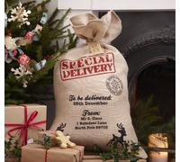 Ginger Ray Hessian Burlap Santa Sack Christmas Vintage Noel, Brown