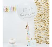 Ginger Ray Hip Hip Hooray Huge 36 Inch Party Balloon with Tassels - Pick and Mix