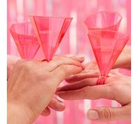 Ginger Ray Hot Pink Party Ring Shaped Shot Glasses for Hen 6 Pack, 6 Count (Pack of 1)