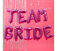 Ginger Ray Hot Pink Team Bride Hen Party Balloon Bunting No Helium Needed