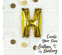 Ginger Ray Individual 16 Inch Gold Letter H Party Wedding Balloon Decoration No Helium Needed