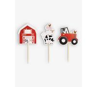 Ginger Ray Kids Farm Cupcake Toppers Pack of 12