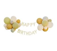 Ginger Ray 'Let's Go Wild Happy Birthday Letter Bunting with Latex Balloons-24 Balloons, Multi