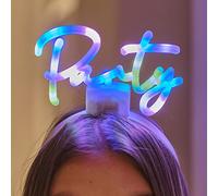 Ginger Ray Light Up Adult Party Headband Party Hat,Multicoloured,16cm (H) x 13cm (W)