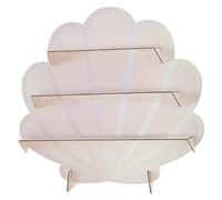 Ginger Ray Mermaid Magic Pink and Iridescent Shell Shape Treat Stand