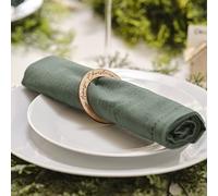 Ginger Ray Merry Christmas Wooden Eco Napkin Serviette Rings Pack of 6
