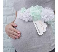 Ginger Ray Mum to Be Baby Shower Sash Mink & Rose Foiled Hello World, Mint and Rose Gold