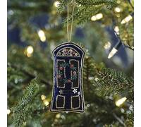 Ginger Ray Navy Velvet Door Hanging Christmas Tree Decoration