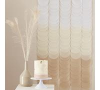 Ginger Ray Neutral Taupe, White & Ivory Backdrop Paper Party Decoration
