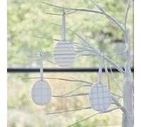 Ginger Ray Painted Ceramic Easter Egg Decorations for Hanging on Easter Tree Branches 3 Pack, Pastel