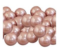 Ginger Ray Party Latex Eco Balloons for Balloon Mosaics or Party Decorations In Rose Gold - 40 Pack