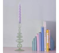 Ginger Ray Pastel Green Glass Bubble Candle Holder Party Table Decoration