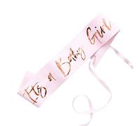 Ginger Ray Pink and Rose Gold Foiled It’s A Baby Girl Shower Mummy to be Sash Twinkle