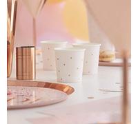 Ginger Ray Pink and Rose Gold Foiled Paper Hen Party Shot Glasses - Hen Party