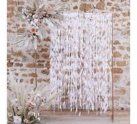 Ginger Ray Pink Artificial Leaf Ribbon Backdrop Hanging Wedding Party Decoration 100m Pack