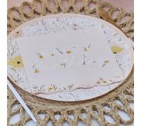 Ginger Ray Pink Floral 'Happy Birthday' Luncheon Napkins with Scalloped Edges Party Tableware 16 Pack