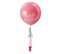 Ginger Ray Pink Giant Party Balloon with Tassels - 1 Per Pack - Good Vibes