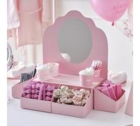 Ginger Ray Pink Pamper Station and Treat Stand with Mirror Birthday Party Decoration