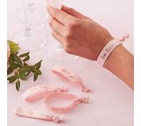Ginger Ray Pink & Rose Gold Foiled Floral Hen Party Wrist Band Hair Ties 5 Pack