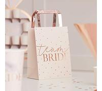Ginger Ray - Pink Team Bride Rose Gold Foiled Hen Party Bags - Hen Party