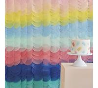 Ginger Ray Rainbow Ombre Party Backdrop Tissue Eco Decoration Banner