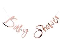 Ginger Ray Rose Gold Baby Shower Bunting Party Decoration Banner Twinkle