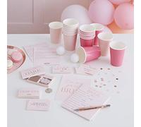 Ginger Ray Hen Party Wedding 5 Games in One Rose Gold Foiled Team Bride, Pink