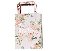 Ginger Ray Floral Team Bride Hen Party Gift Bags Pack of 5, none